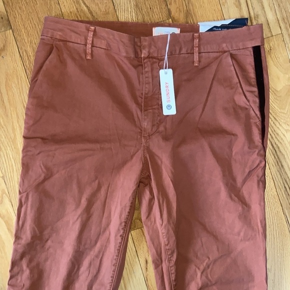 NWT Anthropologie Brand Sundry Roll Up Trouser with Trim size 30 - Picture 6 of 12